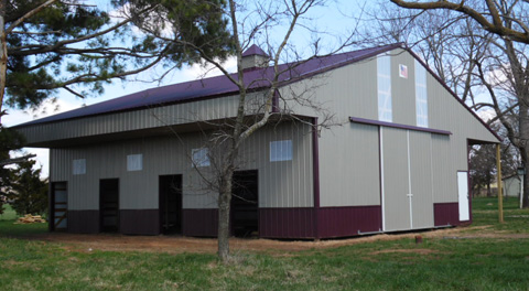 Mayfield 36 x 48 x 12 Horse Barn AMKO Buildings N.W. Arkansas